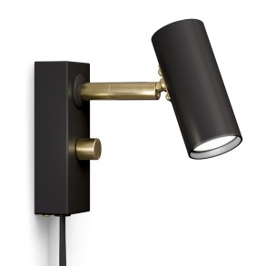 Cato LED V�glampe - Sort / Messing - Belid