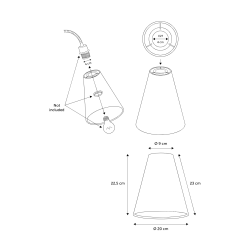 Lampesk�rm Carolin - Karry - Nielsen Light