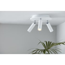 Cato Slim 3 Spot Rund - Mat Hvid - Belid