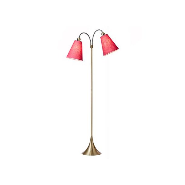 Fodgnger Gulvlampe - Antik Messing/Cerice - Nielsen Light