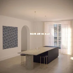 Circle Of Life Lysekrone - 65 - Messing/Opal - Rebello Decor