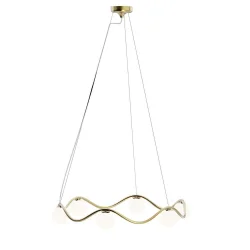 Circle Of Life Lysekrone - 91 - Messing/Opal - Rebello Decor