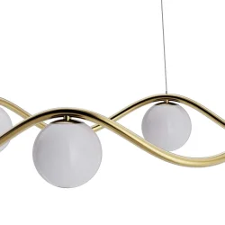 Circle Of Life Lysekrone - 91 - Messing/Opal - Rebello Decor