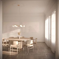 Circle Of Life Lysekrone - 91 - Messing/Opal - Rebello Decor