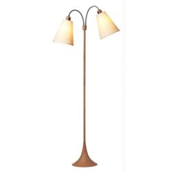 Fodg�nger Gulvlampe - Tr�look/Creme - Nielsen Light