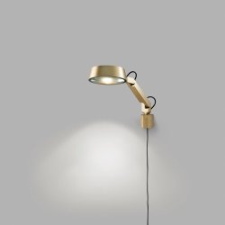 DARK W1 vglampe LED - Messing - 3000K - Light-Point