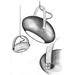 DC Pendel �18 - Sort/Eg - Halo Design