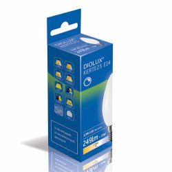 LED Kertepre Diolux 3,5W E14 - 2700K - Dmpbar - GN