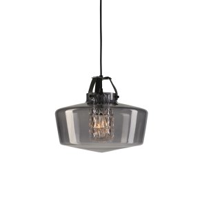 Addicted to Us Pendant - Pendel - Black suspension w. black leather - Design By Us