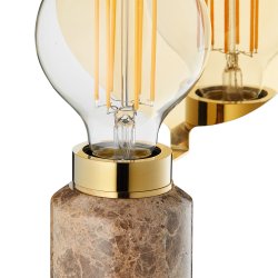 Blindspot Bordlampe - Brun Marmor - Design By Us
