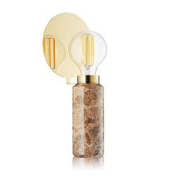 Blindspot Bordlampe - Brun Marmor - Design By Us