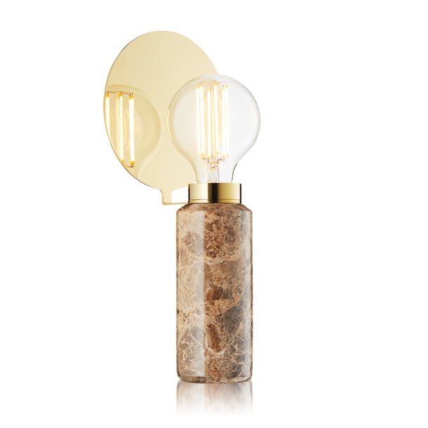Blindspot Bordlampe - Brun Marmor - Design By Us