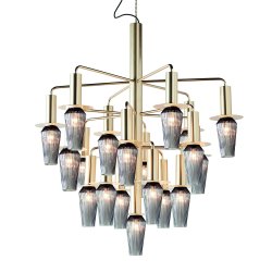 Harakiri Lysekrone - Guld/Smoke - Design By Us