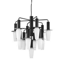 Harakiri Mini Lysekrone - Sort/Opal - Design By Us