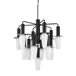 Harakiri Mini Lysekrone - Sort/Opal - Design By Us