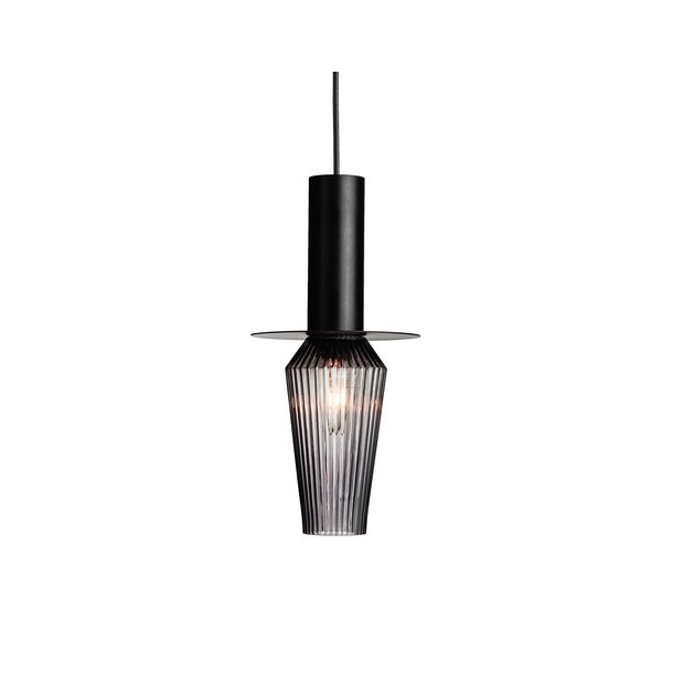 Harakiri - Black base w. smoke glass - Pendel - Design By Us
