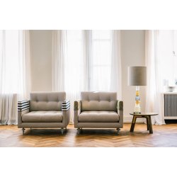 Vintage - Velvet shade w. white inside - Design By Us