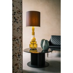 Vintage - Velvet shade w. white inside - Design By Us