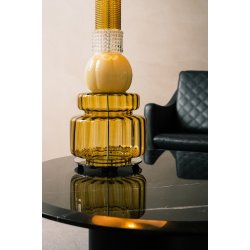 Vintage - Velvet shade w. white inside - Design By Us