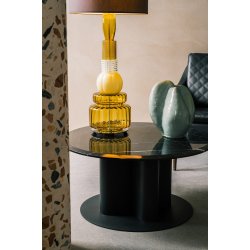 Vintage - Velvet shade w. white inside - Design By Us