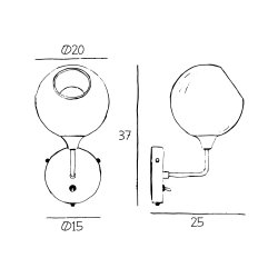 Ballroom V�glampe - Lang - Rav - Design By Us