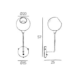 Ballroom V�glampe - Lang - Rosa - Design By Us