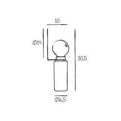 Blindspot Bordlampe - Sort Marmor - Design By Us