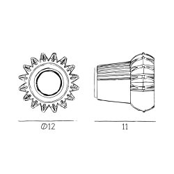 New Wave Optic Eyeball - Indsats - Guld - Design By Us