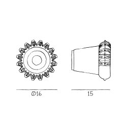 New Wave Optic XL Eyeball - Indsats - Guld - Design By Us