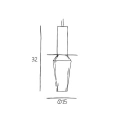 Harakiri - Black base w. smoke glass - Pendel - Design By Us