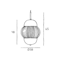 Shahin XL Pendant - Pendel - 38 - Design By Us