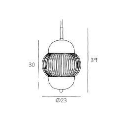 Shahin Pendant - Pendel - 23 - Design By Us
