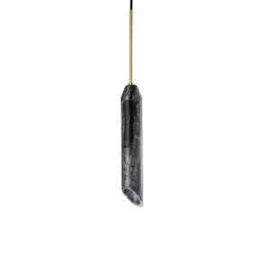 Marble Art Pendant - Pendel - Charcoal/Gold - Design By Us