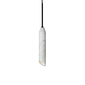 Marble Art Pendant - Pendel - Carrara/Black - Design By Us