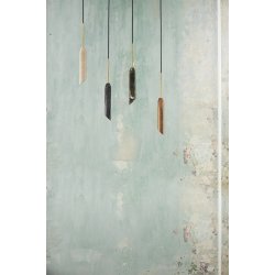 Marble Art Pendant - Pendel - Charcoal/Gold - Design By Us