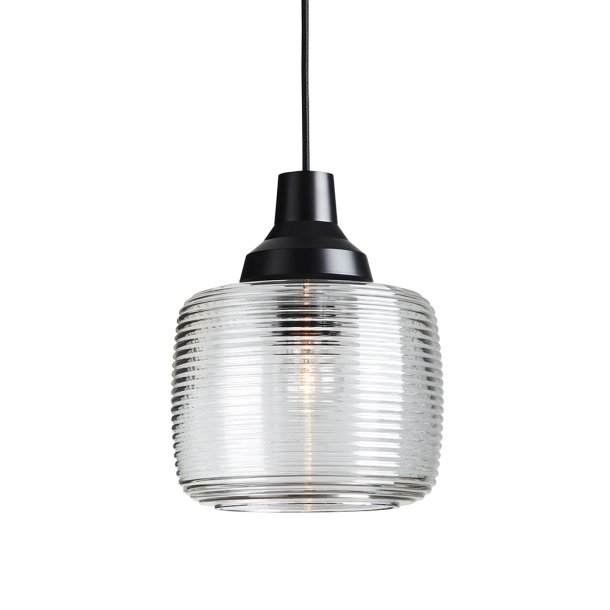 New Wave Stripe - Pendel - Clear With Silver Edge - Design By Us