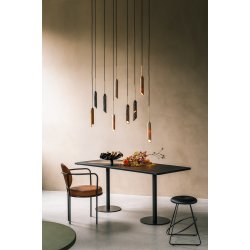 Marble Art Pendant - Pendel - Charcoal/Gold - Design By Us