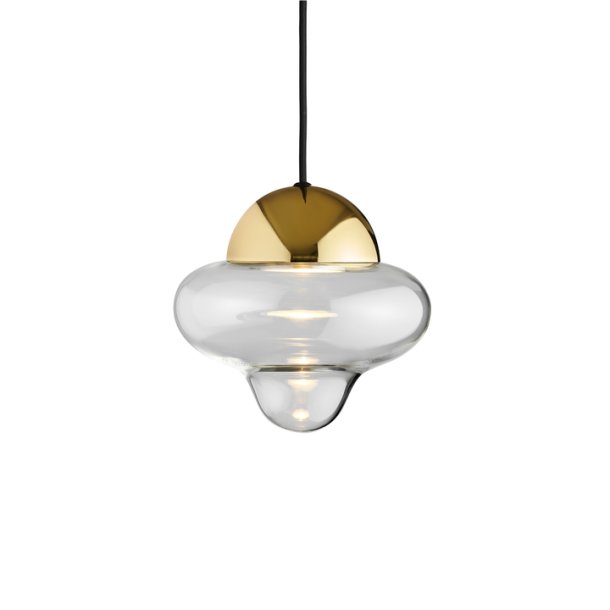 Nutty Pendel - Klar/Guld - Design By Us