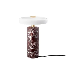 Trip - Genopladelig Bordlampe - Burgundy/Opal - Design By Us