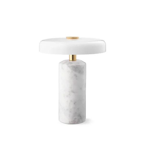 Trip - Genopladelig Bordlampe - Carrara/Opal - Design By Us