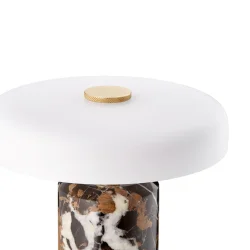 Trip - Genopladelig Bordlampe - Dark Clay/Opal - Design By Us