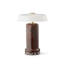 Trip No. 2 - Genopladelig Bordlampe - Burgundy/Opal - Design By Us
