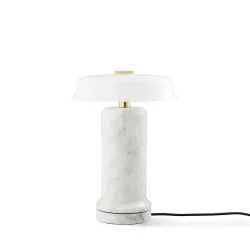 Trip No. 2 - Genopladelig Bordlampe - Carrara/Opal - Design By Us