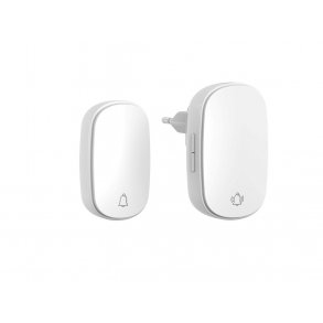 Divo trdls drklokke 230V m/tryk - Hvid