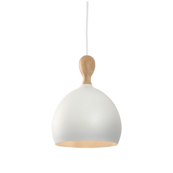 Dueodde pendel 18 - Hvid Metal - Halo Design