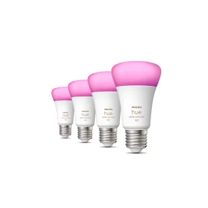 E27 6.5w - 800 - Hue White And Color Ambiance - 4-Pak - Philips Hue
