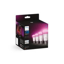 E27 6.5w - 800 - Hue White And Color Ambiance - 4-Pak - Philips Hue