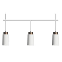 Edge Trio Pendel - Small - Mat Hvid/Bronze - Herstal
