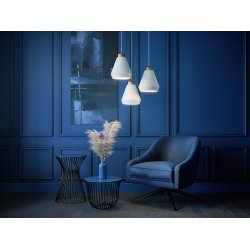 Edge Pendel - Medium - Mat Hvid/Bronze - Herstal