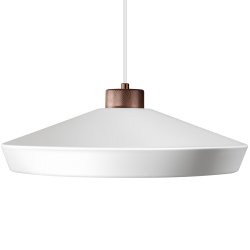 Edge Pendel - Large - Mat Hvid/Bronze - Herstal